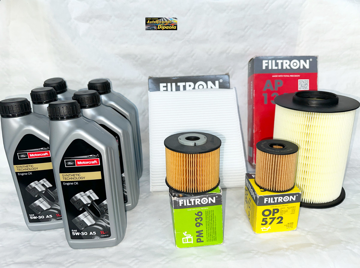 KF0033/fo - Kit Tagliando Auto, Kit Quattro Filtri E 4 Litri Olio Motore Ford Motorcraft 5w30 Kf0033 Fo .1.15.34.gp.945 - Foto 4