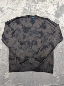 Suéter Vans Para Hombres Mediano Negro Fuera de la Pared Johnny Layton Tie Dye Cuello en V - Imagen 1 de 7