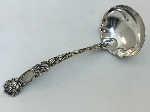 Alvin sterling BRIDAL ROSE 1 SAUCE LADLE NO MONO Cover