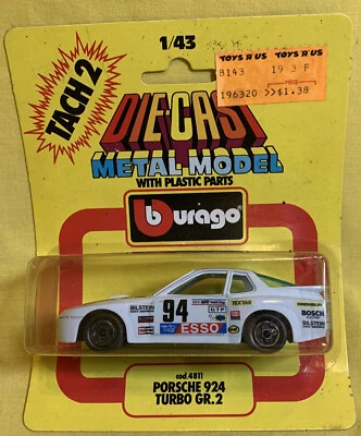 Porsche 924 Turbo Burago 1/43 años 80 GR.2 #94~¡NUEVO! CAJA DAÑADA Foto 1 de 4