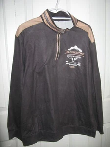 Yellowstone Dutton Ranch Quarter Zip Long Sleeve Shirt Size Extra Large - Picture 1 of 6