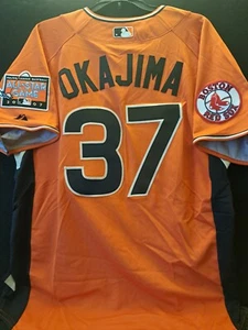 HIDEKI OKAJIMA 2007 ALL STAR JERSEY AUTH. MAJESTIC BOSTON RED SOX -VINTAGE/RARE! - Picture 1 of 9