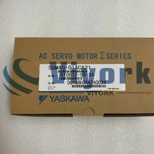 Yaskawa SGMAS-01ACA21 AC SERVO MOTOR 0.91AMP 200VAC R/MIN3000 NEW - Picture 1 of 5