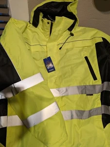 Aware Wear W570R Type R Not- FR Class 3 Hi- Visibility Lime Removable Vest 2XL - Picture 1 of 5