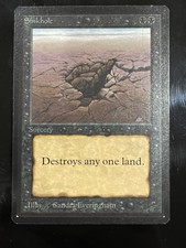 Magic The Gathering Beta Sinkhole MTG Unplayed Great Condition Auction B