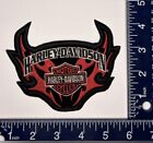 Authentic Vintage Harley-Davidson Motorcycles Bar & Shield Red Flames Emblem