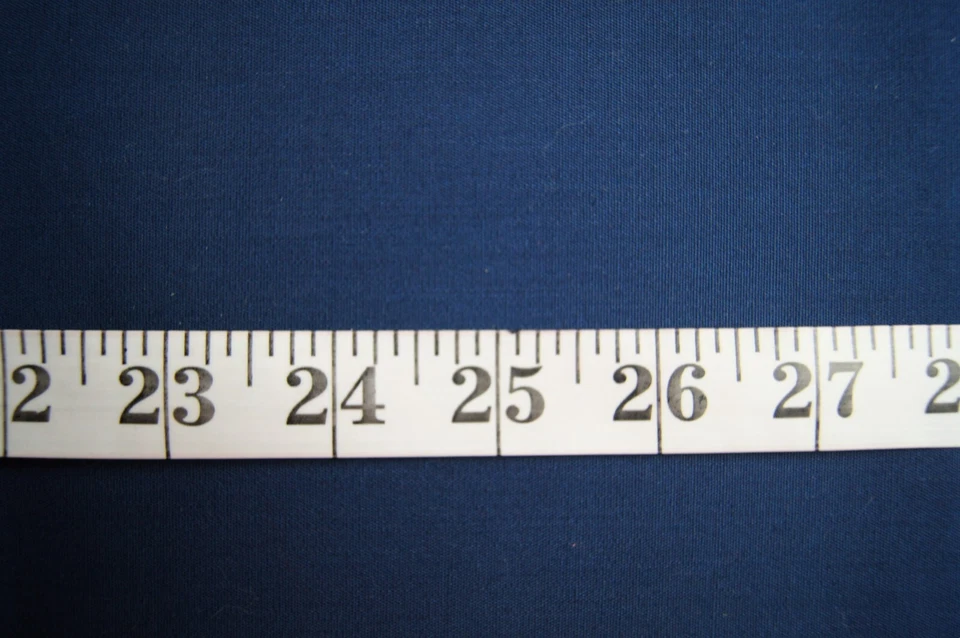 1 Yard Solid Navy Blue Poly Cotton Fabric 33" X 44" - Image 1 of 1