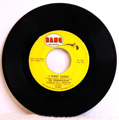 The Strangeloves – I Want Candy -1965 Bang Records Garage Rock 7" 45 Single VG++ - Image 1 of 4