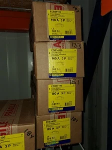 Square D EDB34100 3pole 100amp 480v circuit breaker New in box 1 year warranty! - Picture 1 of 2