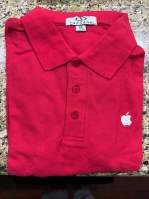 Apple Store Red Holiday Polo - Men 2XL by Vantage - Brand New - Collectible - Image 1 of 2
