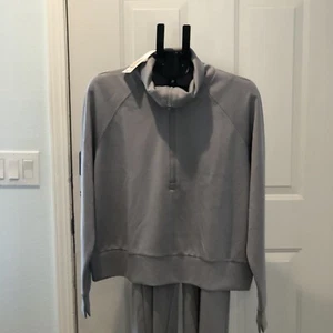 Damen Pretty Garden GRAU Zweiteiler Trainingsanzug Lounge Gr. XL Neu mit Etikett Freizeit Oma - Bild 1 von 16
