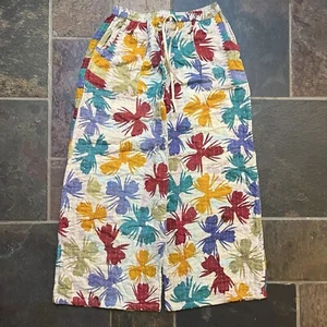 Kantha Handarbeit rosa Harem Bohemian Patchwork weites Bein Hose wendbar One Size - Bild 1 von 9