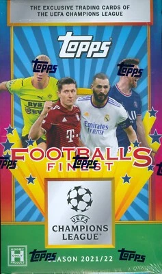 2021-22 Topps UEFA Champions League Finest Flashbacks Caja Sellada de Fábrica Foto 1 de 2