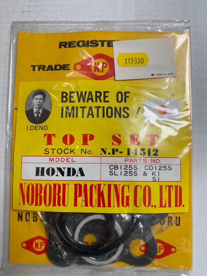 Juego de juntas de gama alta Honda SL125 1975-1980 Noboru N.P-14512 115330 CB125 TL125 Foto 1 de 1