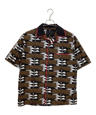 Camisa Cuello Abierto PRADA Talla: S Marrón UCS394 Hombre Foto 1 de 4