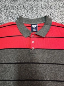 Vintage BLUE GEAR Herren 5XL Poloshirt Baumwollmischung Kurzarm Gestreift Freizeit - Bild 1 von 20