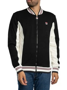 Fila Men's Settanta Baseball Track Jacket, Black - Picture 1 of 5