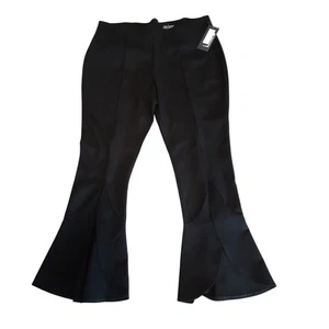 Slim Factor Black Flare Pull On Ponte Leggings Hose XL NEU Schlankmacher Klassiker - Bild 1 von 6
