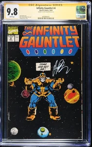 Guanto dell'Infinito #4 CGC 9.8 SS firmato Jim Starlin • Thanos • Marvel Comics 1991 - Foto 1 di 2