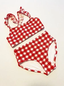 Cat & Jack Girls Red & White Bikini Size XS 4/5 - Picture 1 of 3