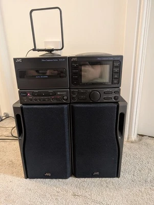 1990s JVC UX-A5 Micro Component System AM FM Stereo CD Cassette + Speakers - Image 1 of 4