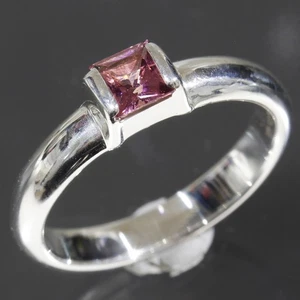 Tiffany & Co. Pink Tourmaline Silver Ring US5.25 Ag925 E1807 - Picture 1 of 4