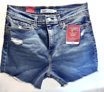 NWT Levi Strauss Signature Shorts Womens 8 Vintage Original Mid Rise 4" Inseam - Image 1 of 4