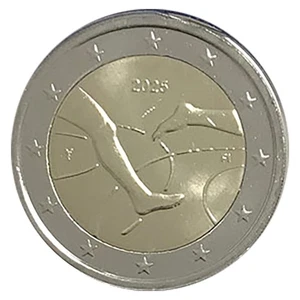 2 Euro Finnland 2025 fdc 100. Jahrgang Leichtathletikrennen Finnland - Schweden - Bild 1 von 1