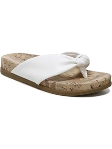LIFE STRIDE VELOCITY Womens White Happy Open Wedge Thong Sandals Shoes 9 W - Picture 1 of 8