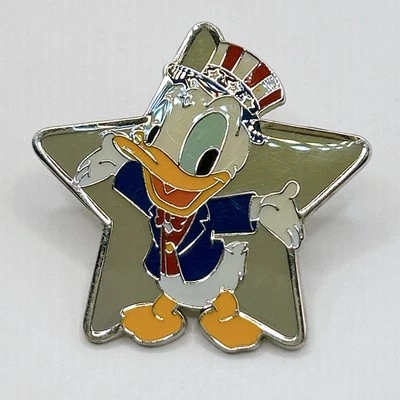 唐老鸭迪士尼交易徽章TDR美国国旗帽子游戏奖日本2007 — 第 1/4 张图片
