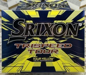 Srixon Trispeed Tour Golfbälle gelb Visual Performance 3 Stück Ball Brandneu - Bild 1 von 5