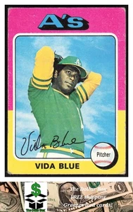 1975 Topps #510 Vida Blue - Oakland Athletics - Bild 1 von 2