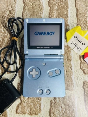 Nintendo GameBoy Advance SP Pearl Blue Console GBA SP - Image 1 of 4