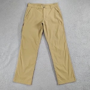 Eddie Bauer Pants Mens 33x32 Tan Travex Tech Mid-Rise Straight Leg Stretch Chino - Picture 1 of 21