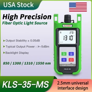 SM MM 850/1300/1310/1550nm Optical Fiber Light Source KLS-35 W/ FC+SC Connector - Picture 1 of 8