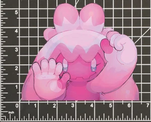 Tinkaton Pokemon Sticker Aufkleber -Peeker Peeking- 4 verschiedene Größen - Bild 1 von 5