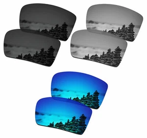 SmartVLT Polarized Replacement Lens for-Oakley Eyepatch 2 -Black & Silver & Blue - Picture 1 of 4