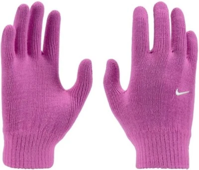 Luvas Nike unissex para meninas e jovens malha tempo frio rosa tamanho P/M G/XL - Imagem 1 de 2