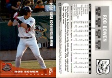 Rob Bowen 2004 Grandstand New Britain Rock Cats #NNO Card *AutographDen*