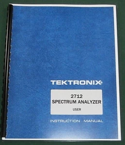 Tektronix 2712 User Manual: Comb Bound & Plastic Protective Covers - Picture 1 of 1