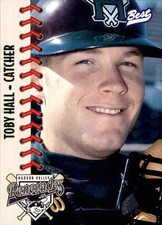 1997 Hudson Valley Renegades Best 7 Toby Hall Tacoma Washington WA Baseball Card