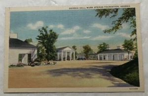 Georgia Hall, Warm Springs Fountain, Georgia. Postcard (Y2) - Picture 1 of 2