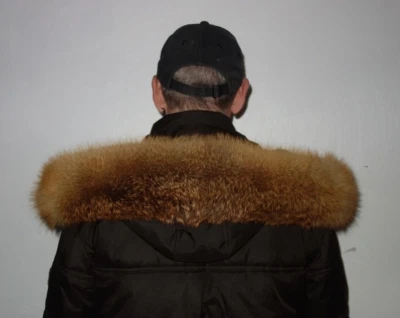 Rotfuchs Pelz Kapuze Kragen XXL Fellkragen Fuchs Pelzkragen für Jacke Parka Neu - Bild 1 von 4
