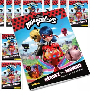 ALBUM + 50 packs - MIRACULOUS Heroes in the world Panini Sticker Card Collection - Picture 1 of 6