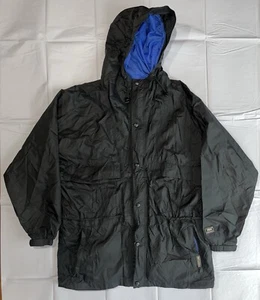 Vintage Helly Hansen Wind Rain Packable Hooded Full Zip Anorak Parka Jacket L - Picture 1 of 8
