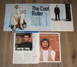 Craig David original FULL PAGED magazine clippings pages PHOTO article - Picture 1 of 1