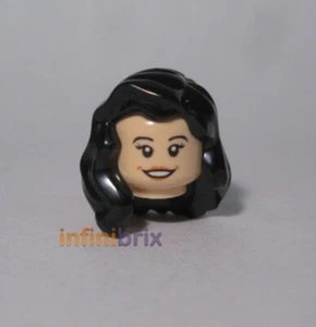Lego Monica Geller / Zia Rodriguez Head + Hair for Friends/Jurassic World NEW - Picture 1 of 1