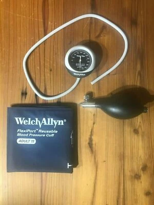 NEW Welch Allyn Durashock Sphygmomanometer DS45 11 - Handheld Gauge & Adult Cuff