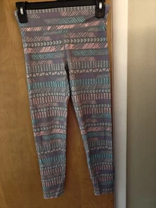 Eddie Bauer Kids Girl's Multicolored Geometric Print Workout Leggings M (10/12) - Picture 1 of 6