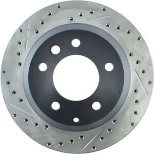 Disc Brake Rotor-Sport Drilled/Slotted Disc Rear/Front-Right Stoptech 127.33078R